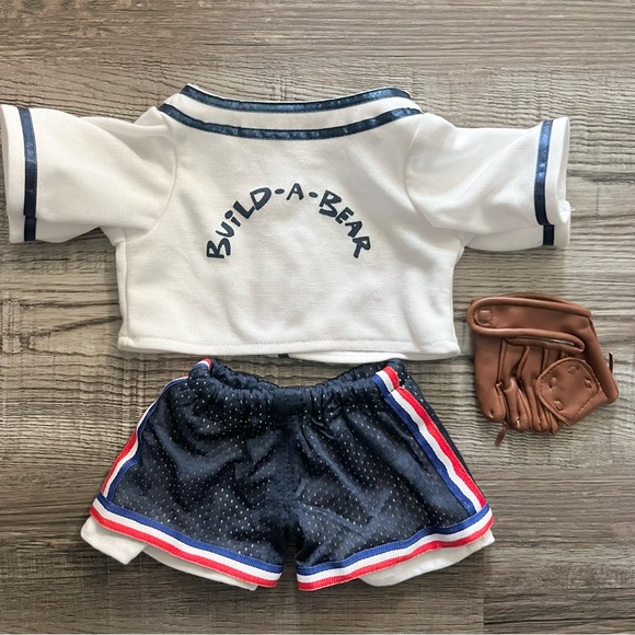Build a Bear Baseball Uniform Play Clothes for BAB Stuffed Animal or Plush 3 Pcs - Picture 3 of 4
